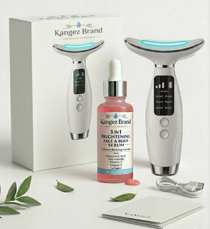 The Radiant Glow Duo (Massager + Complimentary Brightening Serum)